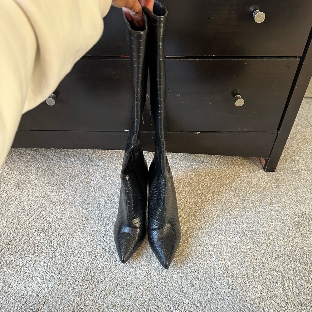 BELLINI MILLA BLACK CROC BOOT - Picture 7 of 15